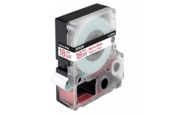 EPSON LC-5WRN9 KIRMIZI/BEYAZ 18MM ETİKET